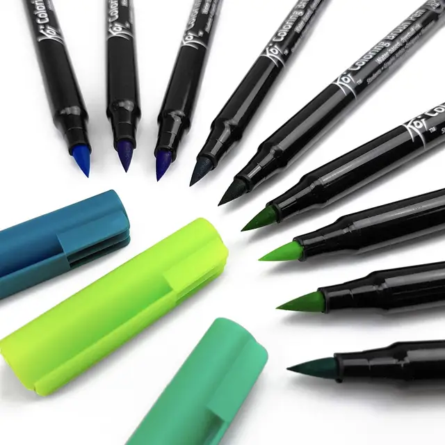 Sakura Koi Brush Pens Watercolor Soft Markers Lettering Pens Japan 49 Colors 1