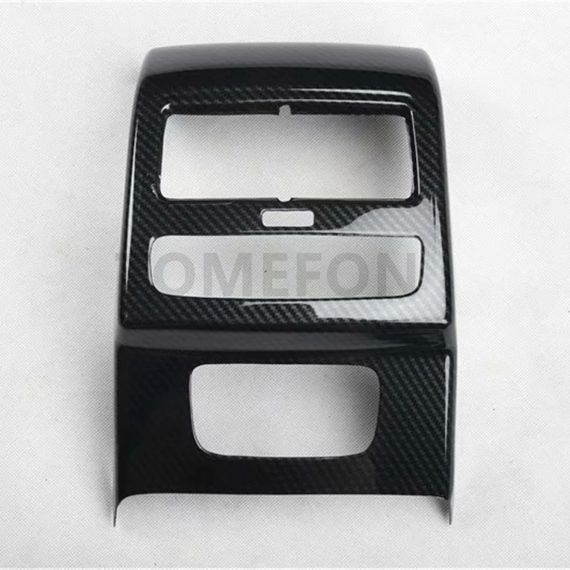 CARBON1pcs TOMEFON для Audi A5 задний кондиционер воздуха на выходе панель наклейка крышка отделка интерьера Аксессуары ABS углеродное волокно - Название цвета: CARBON1pcs