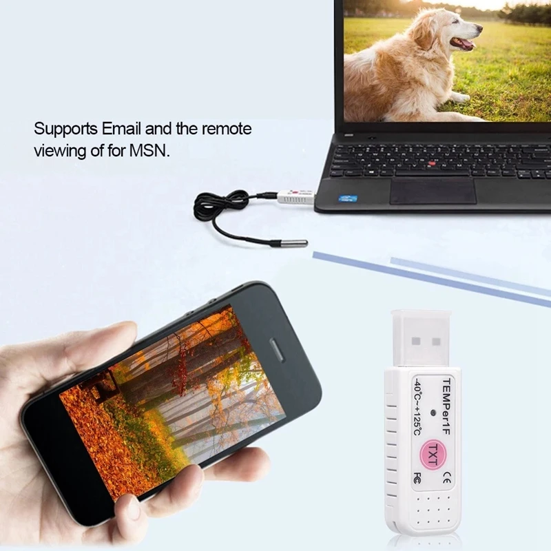 ПК Сенсор USB термометром и гигрометром декоративные часы для Температура Сенсор регистратор данных Регистраторы для портативных ПК