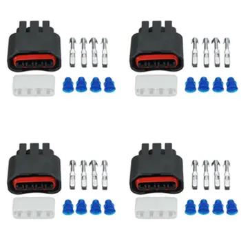

4pcs Ignition Coil Connector Plug Pin Kit 9098011885 Fit For Toyota Altezza SXE10 With 3S-GE Beams Engine Connector Housing
