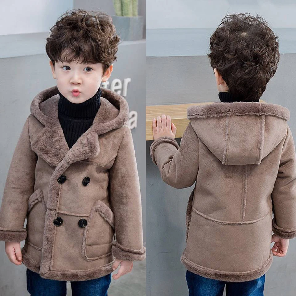 Новые зимние куртки для мальчиков 2-8 лет, пальто для маленьких мальчиков, Детская верхняя одежда на осень и зиму, плотная повседневная детская одежда, 2 цвета - Цвет: 01