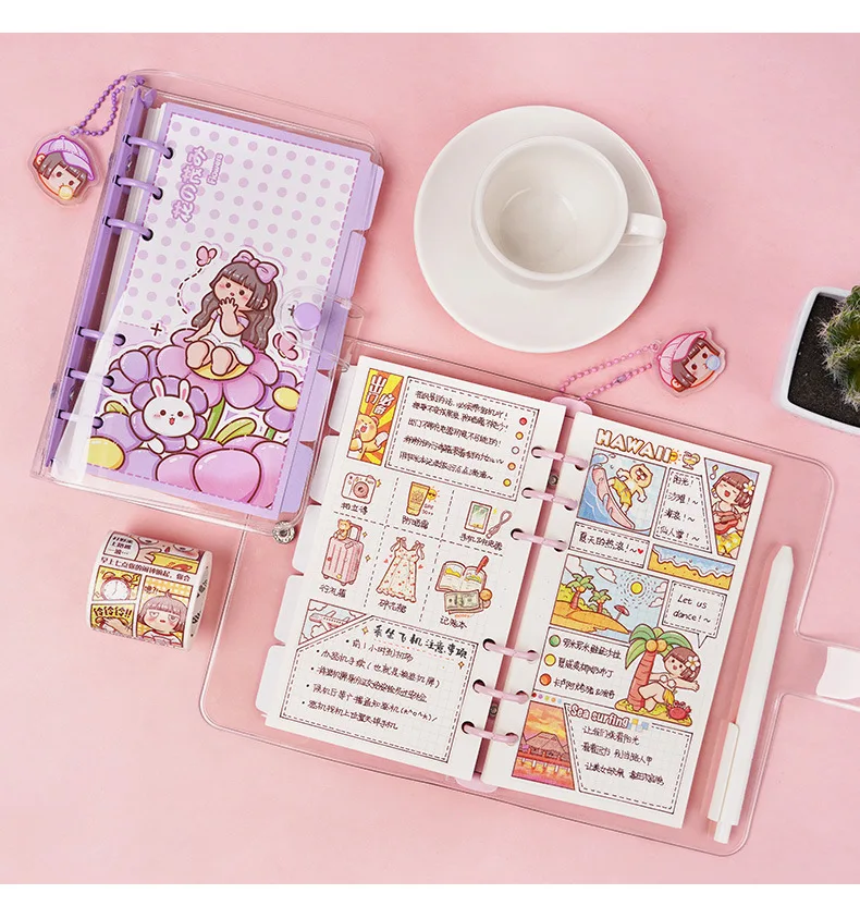 SKYSONIC 2025 Binder Ring Notebook Full Set 138pcs/Set Loose