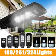 200 W/400 W/600 W 108/216/324 светодиодный солнечный Мощность лампа радар движения PIR Сенсор Солнечный садовый светильник на открытом воздухе Водонепроницаемый стены безопасности лампа