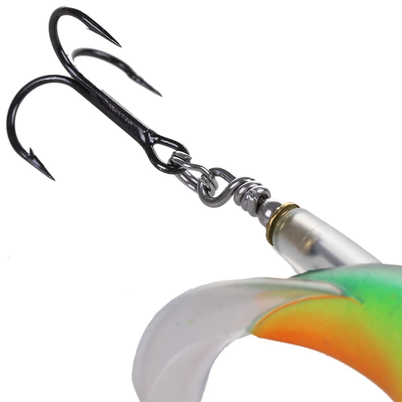 Whopper Popper Topwater Fishing Lure 13G 9Cm Artificial Bait Hard Fishing Plopper Hook Soft Rotating Tail Fishing Tackle 4#& 5