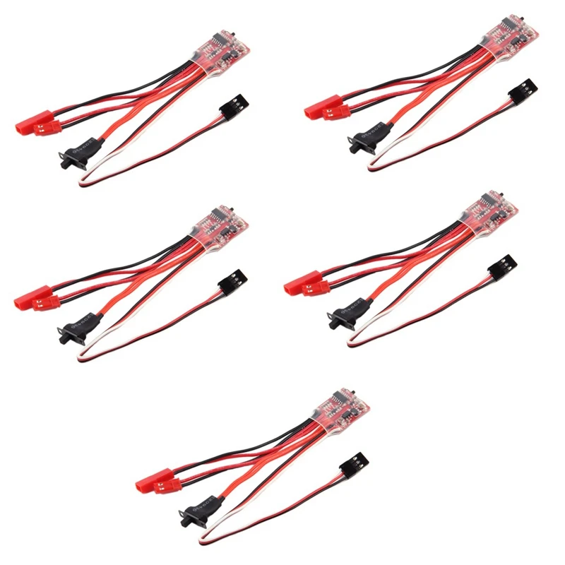 5 шт. 20A ESC щеточный регулятор скорости для RC автомобиля грузовика лодки игрушки с