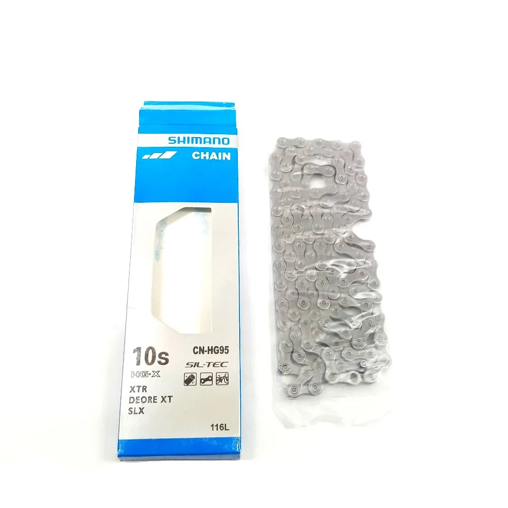 Cheap HG95 10 Speed Bike 112L 116L chain 10S 30S HG-95 mtb mountain bicycle chains suit for Deore M590 M610 Groupset 3