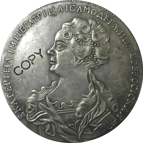 Российские монеты 1725 года копия Катрин I|coin copy|coin coinscoins russia |