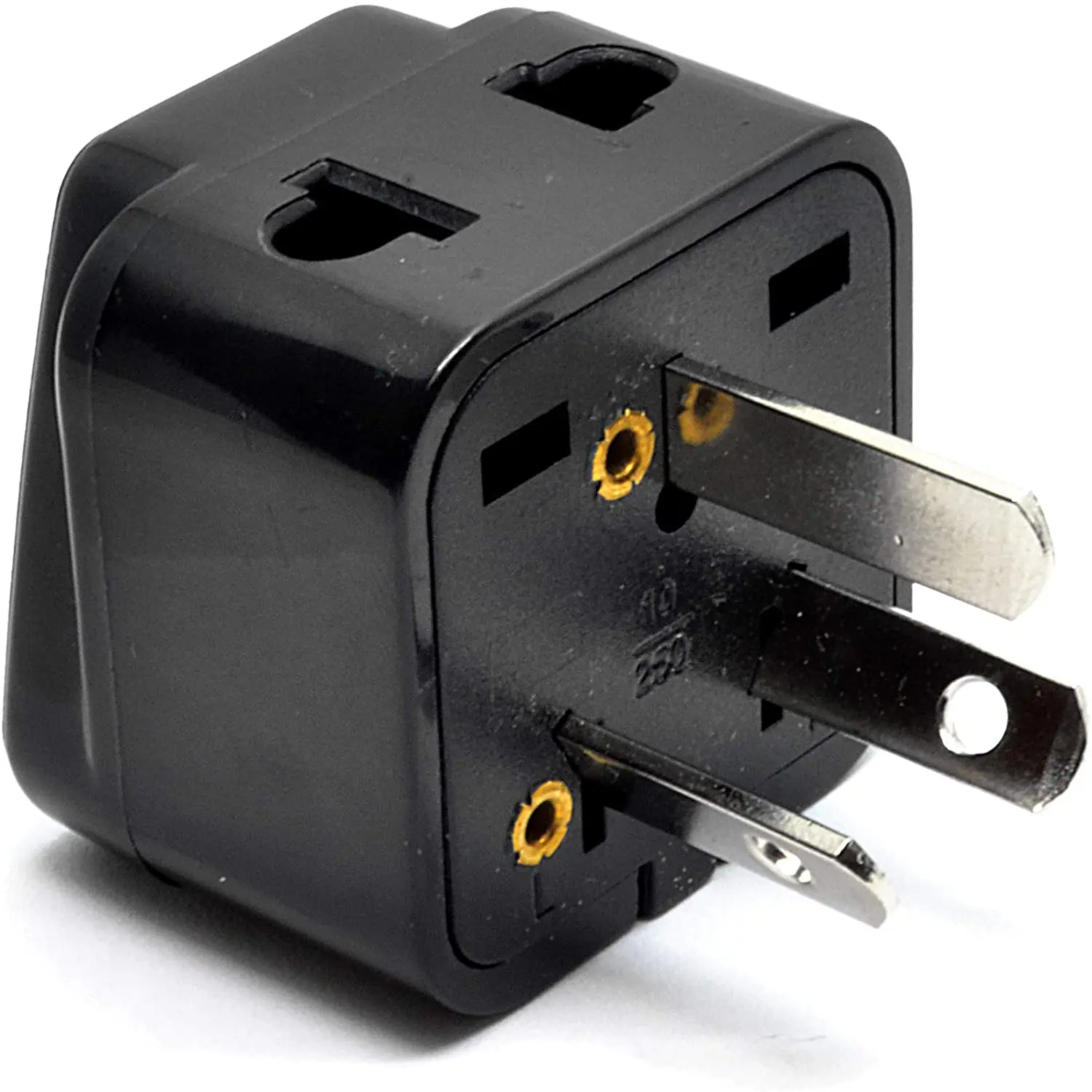 US To Argentina & Uruguay Travel Adapter (Type I) | Also Converts To Brazil/Switzerland Type N | Pack Of 2 White Adapters - View #9
