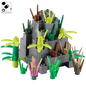 

Tree Grass Plant Accessories Building Blocks Compatible Military City Friends MOC Brick Education Toys Parts For Children