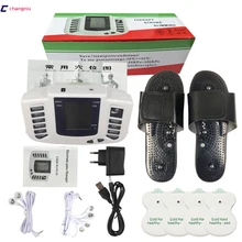 DHL,, 10 шт./партия, электрический стимулятор, расслабляющий массажер, пульс, иглоукалывание с терапевтическим тапочкой