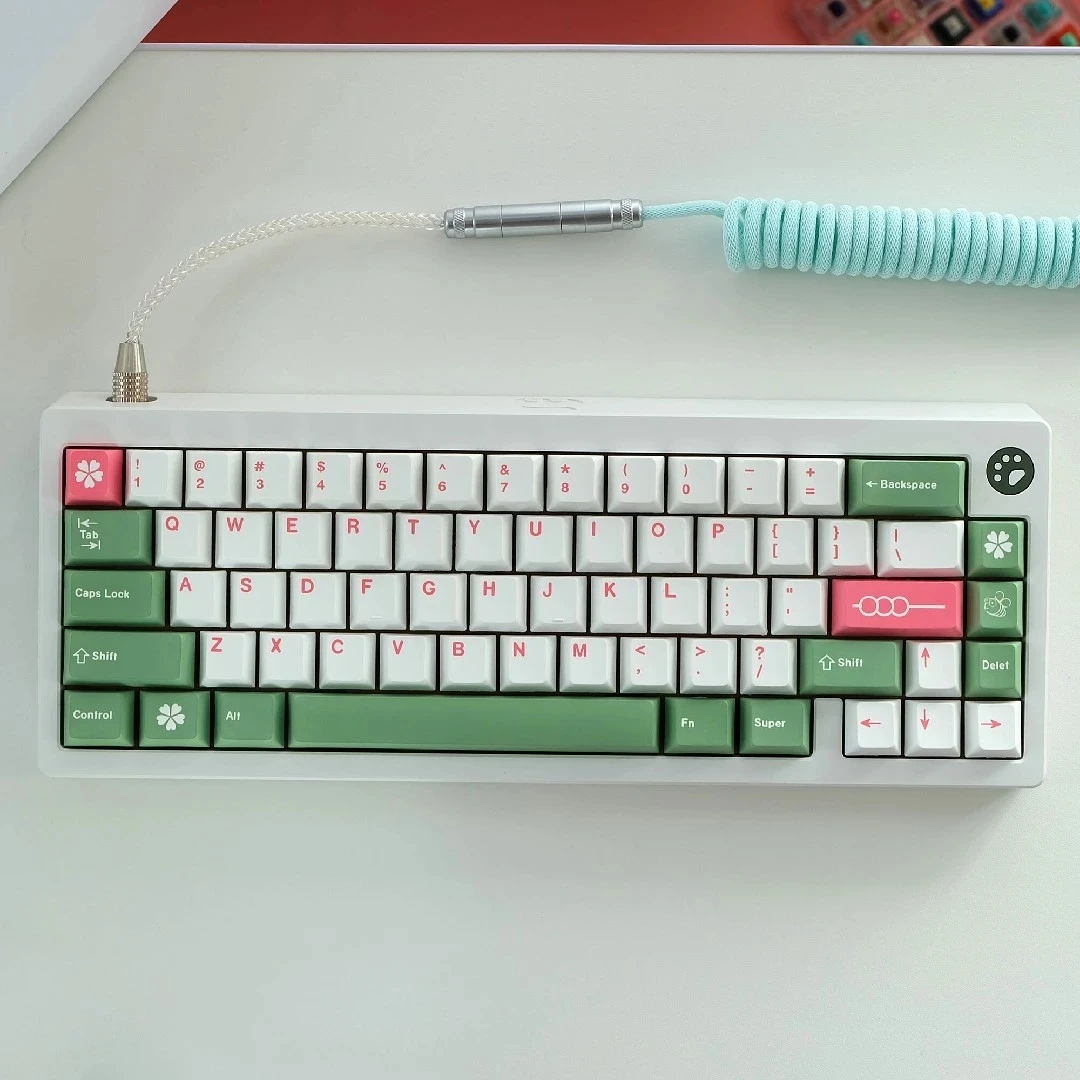

135 Keys/set Hanami Dango Keycaps PBT 5 Sides Dye Sublimation GMK Key Caps Cherry Profile Keycap With 1.75U 2U Shift