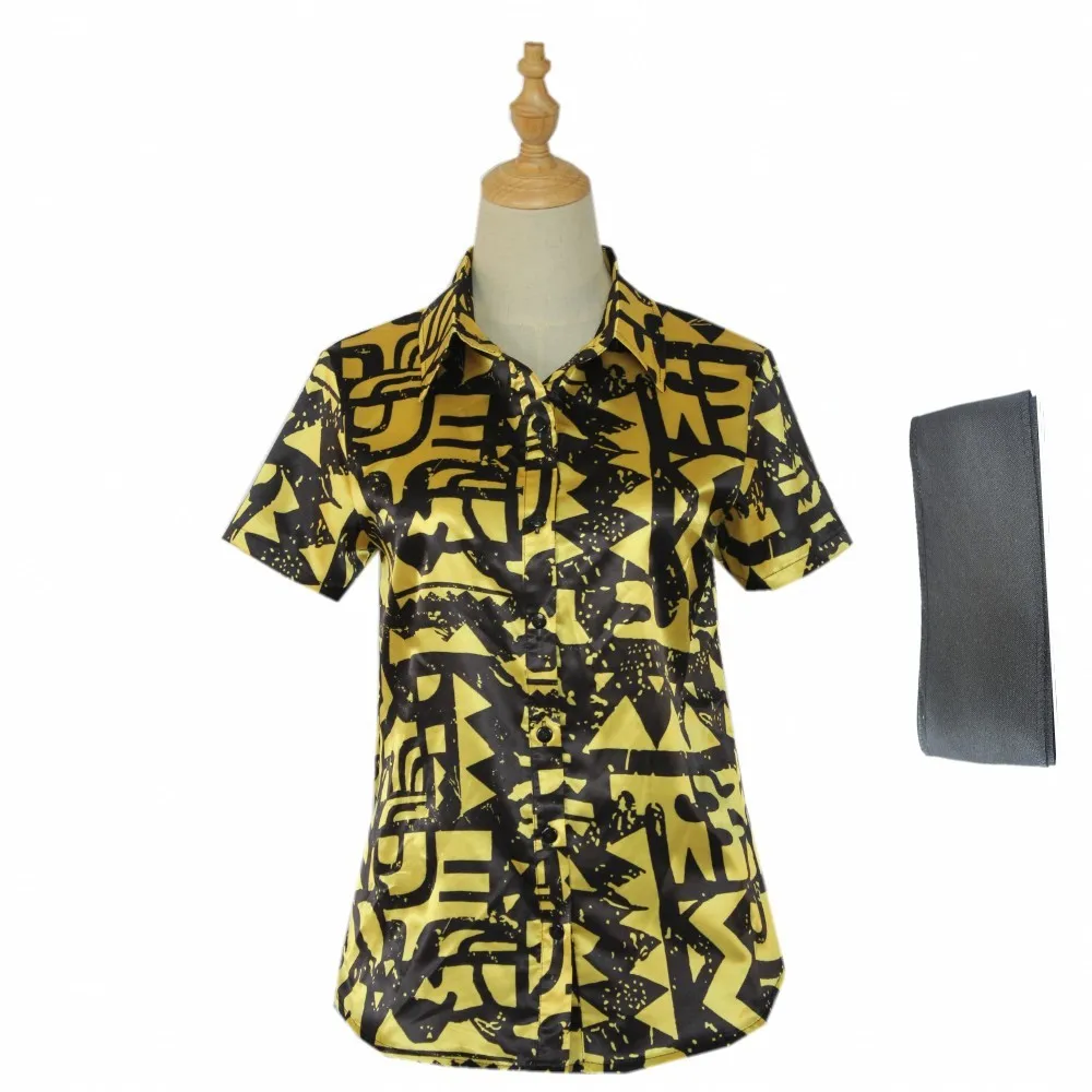 Adult Stranger Things Yellow Short T-Shirt Stranger Story 3 Digital Printed Cosplay Costumes for Man Woman