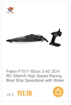 Feilun FT012 2,4G RC лодка 45 км/ч высокоскоростная гоночная лодка скоростная лодка корабль с бесщеточным двигателем система водяного охлаждения перевернутый RTR