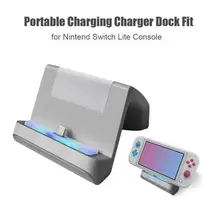 ALLOYSEED портативная Зарядная база, пригодная для Nintendo Switch Lite, консоль, игровые аксессуары, зарядная док-станция для usb, для переключателя NAND Lite