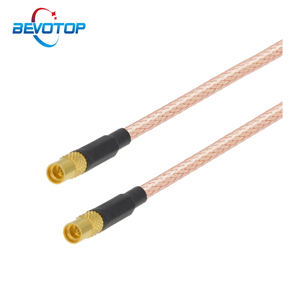 Cabo de Extensão Coaxial Rg316 Cabo de Extensão Coaxial Mmcx Fêmea para Mmcx Fêmea Personalizado Jumper e Rabo de Porco com 10 Peças