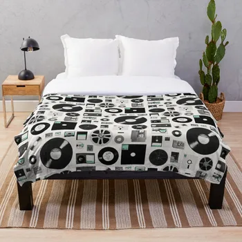 

Data Blanket Wool Flannel Plush Blanket Bedspread For office Sherpa Blanket Couch Quilt Cover Travel