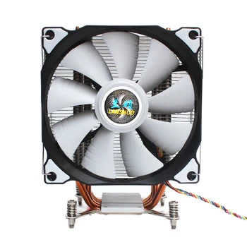 

LANSHUO CPU Silent Single Fan 4 Heat Pipe 4 Wire ligent Temperature Control CPU Cooler Fan for LGa 2011 Self-Containe
