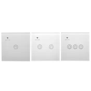 

WiFi Smart Wall Touch Light Switch Intelligent Home Automation APP Control