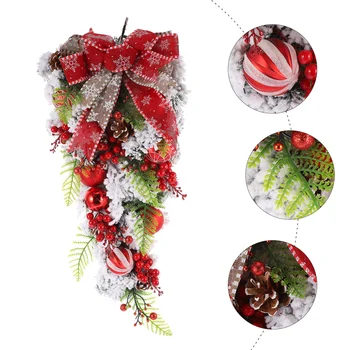 

1pc Garland Pendant Funny Christmas Door Wreath for Bar Home Party