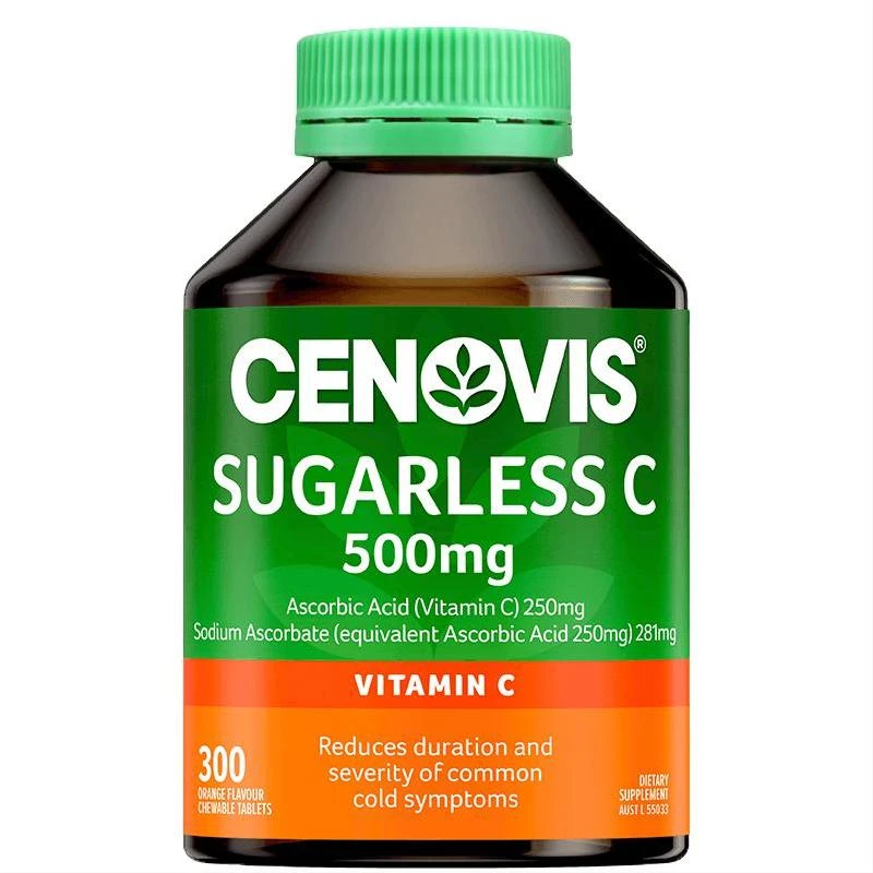 Australia Cenovis Sugarless Vitamin C VC 500mg 300Tablets Adult Children IMMUNITY Cold Flu