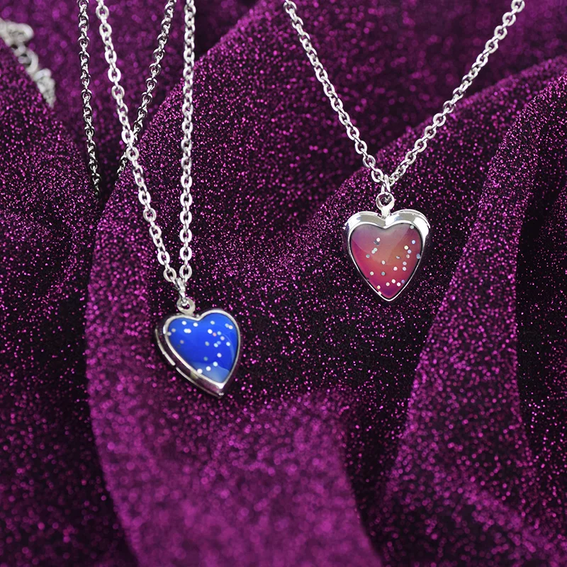 Mood Necklaces Cute Heart Love Pendant 