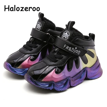 

Winter Kids Casual Sneakers Children Black Chunky Sneakers Baby Boys Sport Sneakers Toddler Warm Shoes Running Shoes Trainers