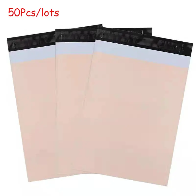 Apricot Color 50Pcs/lots Mailer Courier Bag Eco Friendly Biodegradable