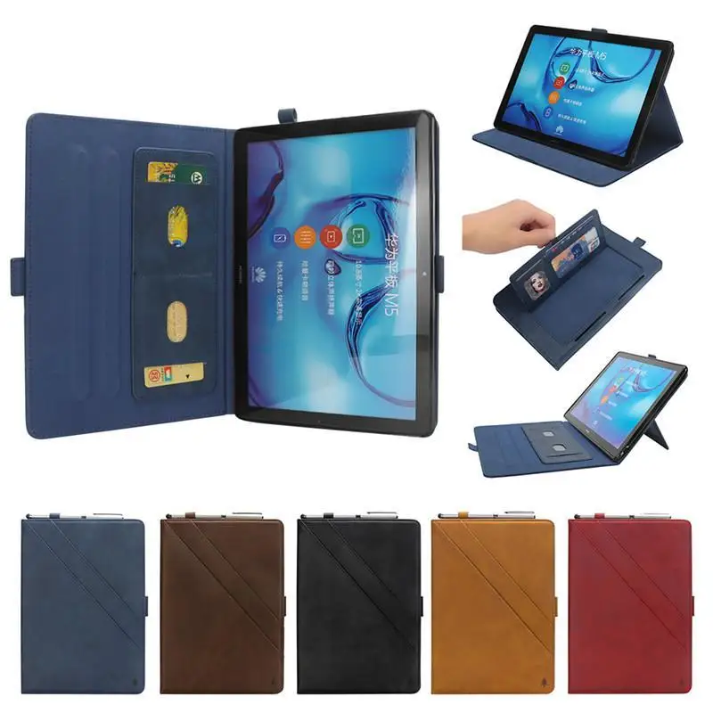 

Cover For Huawei M5 10 Pro Bussiness Leather Stand Fundas Case For Huawei Mediapad M5 10.8 inch CRM-AL09 CRM-W09 Covers Cases