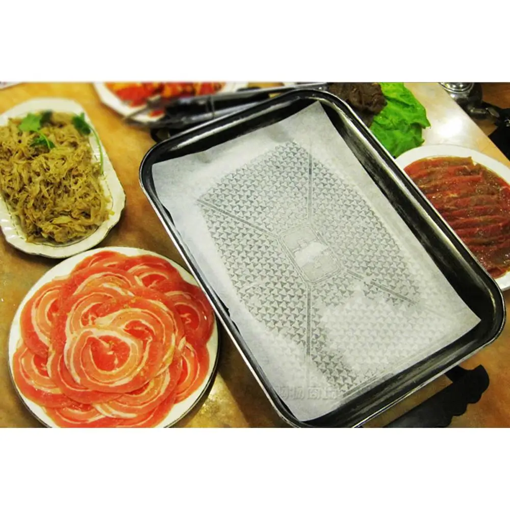 1 roll Baking Cooking Paper Rectangle Baking Sheets for Kitchen Bakery BBQ