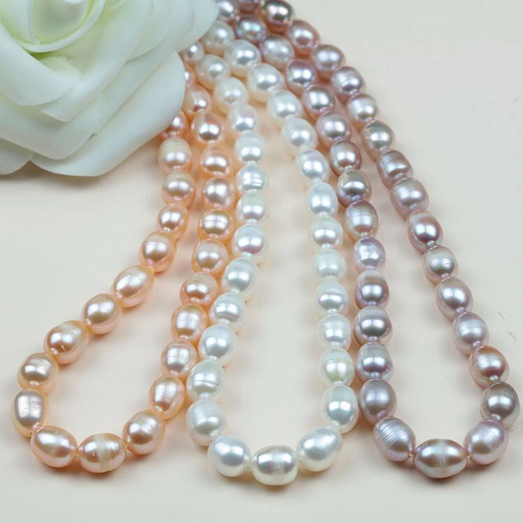 

8-9mm Fresh Water Pearl Necklace Hot Cheap Fashion Jewellery Nice Jewelry Good Gift