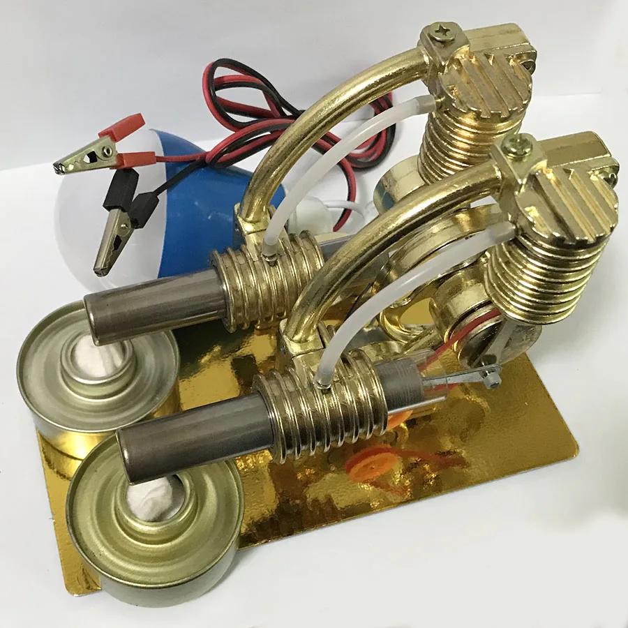 Балансирующая Модель двигателя Stirling модель с тепловым паром развивающая DIY