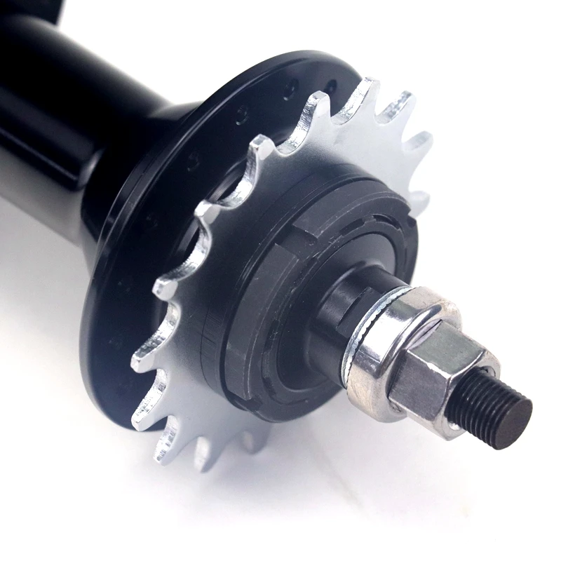 Dirt Jump Single Speed Bike 32 36 Holes 16 18T Bicycle Rear Hubs With  Sprockets And Lock Nuts Black Colors