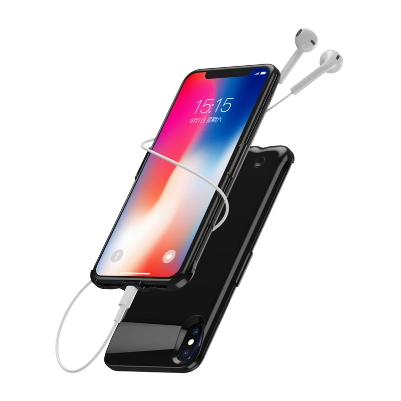 KQJYS Power Bank зарядное устройство чехол для iPhone XR X XS портативный ультра тонкий