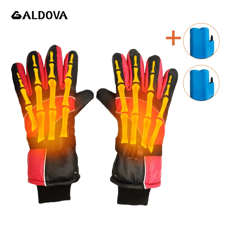 Теплые Перчатки Водонепроницаемые зимние перчатки для сноуборда перезаряжаемые снегоходные перчатки для мужчин и женщин