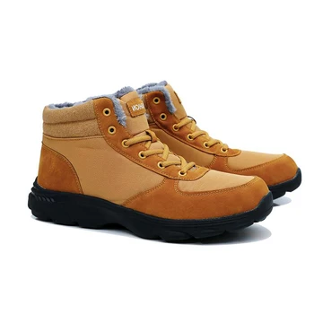 

Winter Warm Mens Snow Boots Ankle Boots Lace-up Male Shoes 2019 New Arrival Adult Short Plush Snow Boots Mens Footwear Boots
