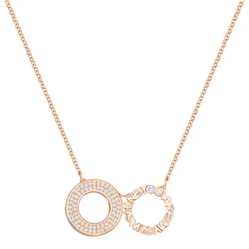 

High Quality SWA New Joy Round Necklace Lady's Clavicle Chain Girl Jewelry An Unforgettable Gift Temperament Advanced Necklace