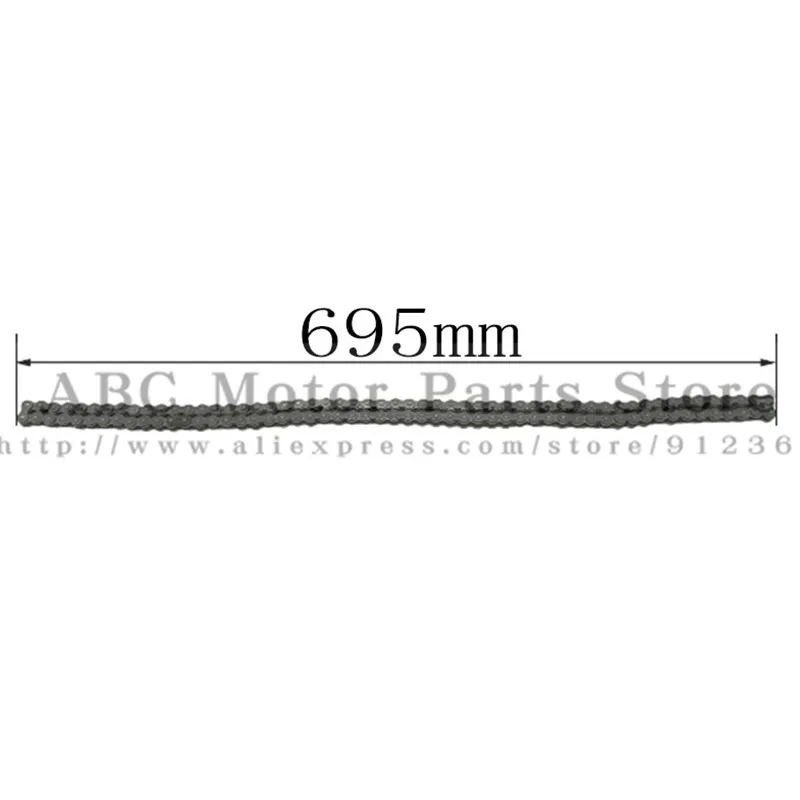 Сверхмощная цепь 49cc 50cc 60cc 66cc 80cc мопед мотоцикл 110 ссылки 415H с соединительных звеньев цепей