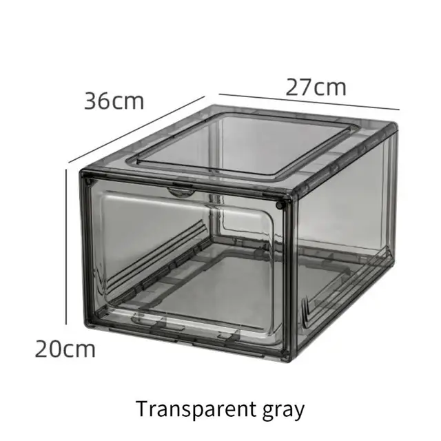 Transparent Shoes Boxes Side Opening Basketball Shoe Box