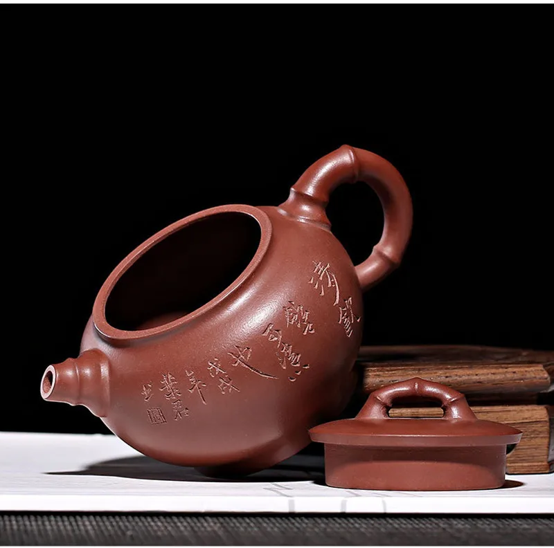 Китайский керамический чайник, чайный горшок из исинской глины Zisha, чайный набор Gongfu, фарфоровый чайник 200 мл, высокое качество, Новое поступление, с подарочной коробкой
