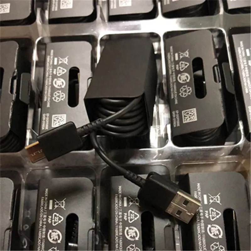 100 шт./лот подлинное качество usb type C кабель 1,2 м 2A кабель для быстрой зарядки USB кабель для передачи данных для samsung S8 S9 S10 Plus