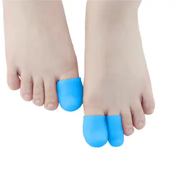 

2pcs Silicone Gel Tube Finger Toe Protectors Protect Foot Feet Pain Relief Feet Care Feet Care Product