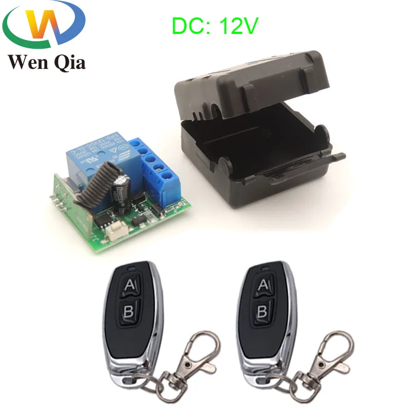 

433Mhz Universal Wireless Remote Control DC12V 1CH Relay Receiver and Transmitter for Electric door/Signal transmission/ Light