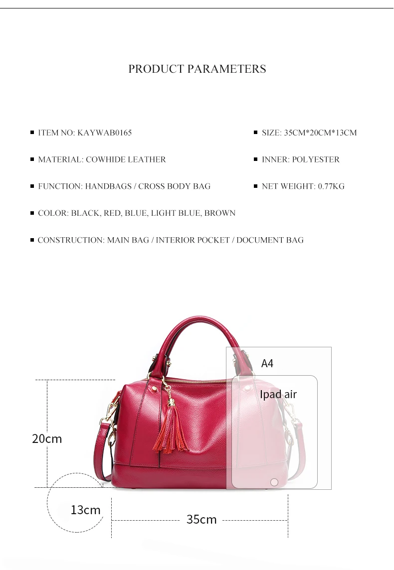 New Fashion Genuine Leather Women Tote Bag Vintage large capacity Female Crossbody Bag Luxury High Quality Ladies Handbag