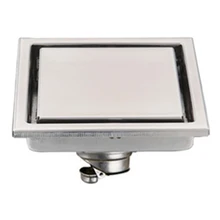 

Yeahmart 304 Stainless Steel Floor Drain Tile Insert 150x150MM Square Floor Waste Grates Bathroom Shower Drain