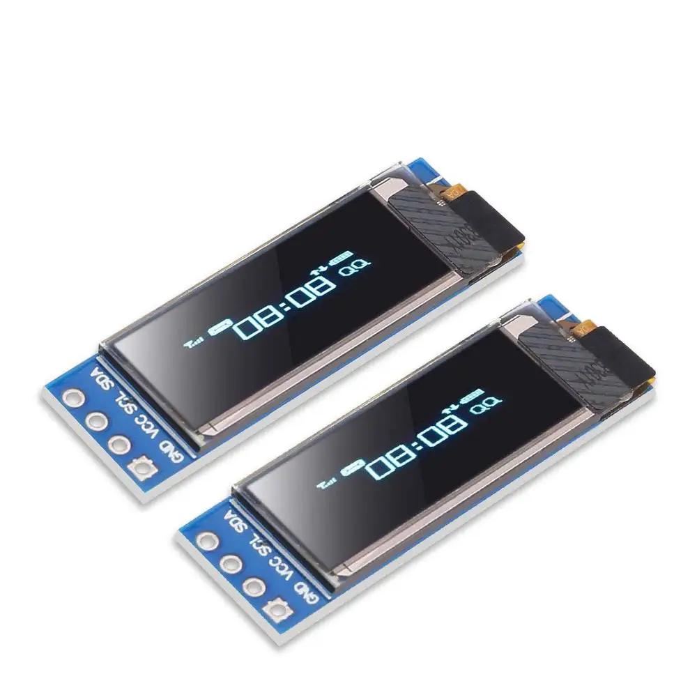 Модуль светодиодного дисплея I2C SSD1306 0 91 дюйма 2 шт. синий модуль LCD 128x32 драйвер