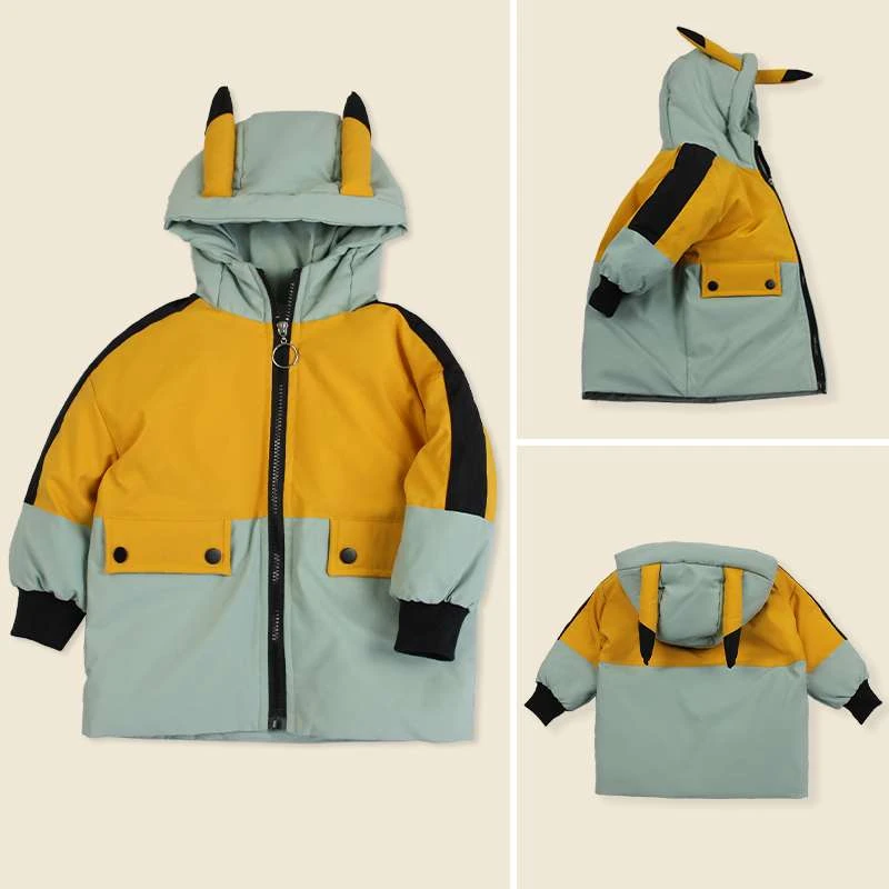 Animation Peripherals Pokemon Pikachu Children S Cotton Jacket White Duck Down Down Jacket Short Jacket Christmas Birthday Gift Clothing Sets Aliexpress