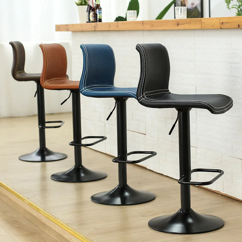 Il sollevatore da Bar può ruotare la sedia da bar moderno semplice Nordic back light di lusso reception cassiere sgabello alto girevole