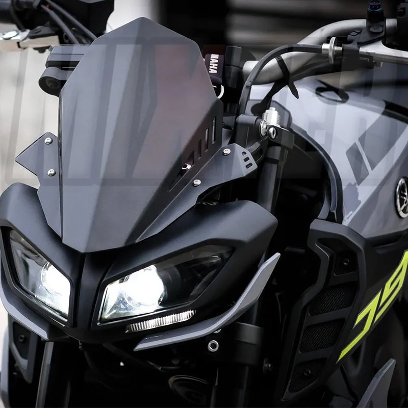 Мотоциклетное ветровое стекло алюминиевый набор дефлектор подходит для YAMAHA MT-09 MT 09 MT09 FZ09 FZ-09 FZ 09 17'-19'