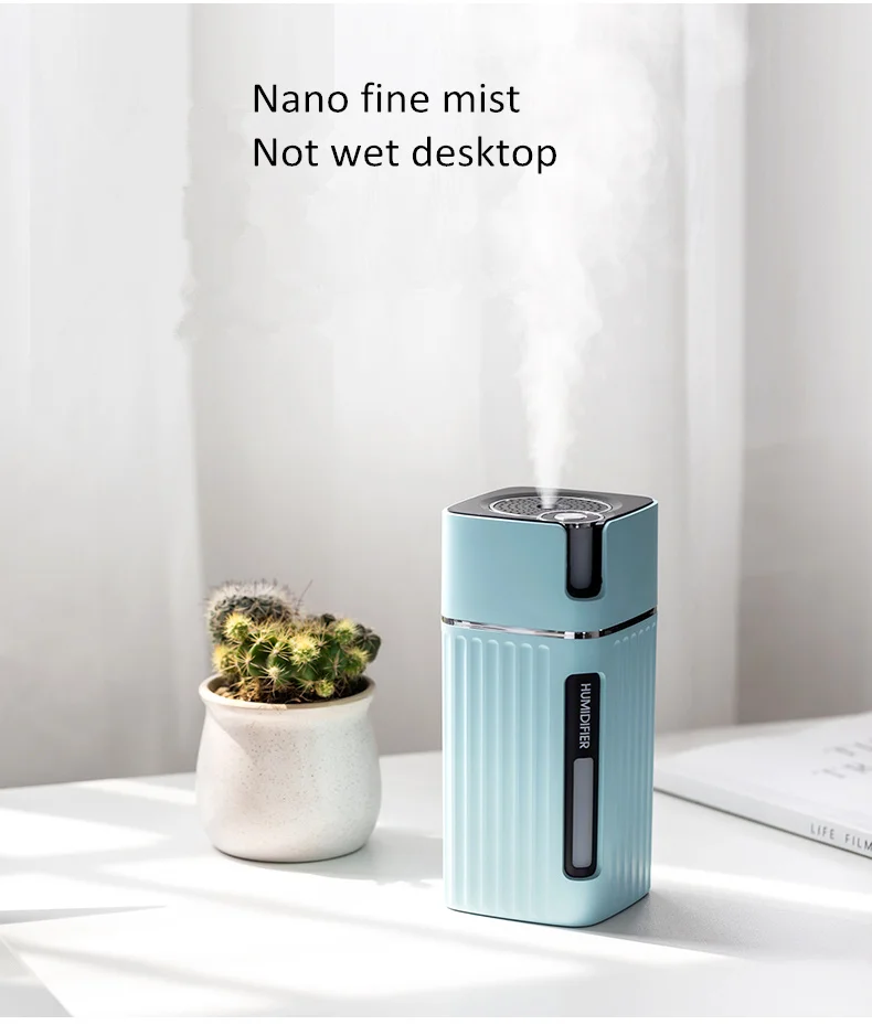 300ml Portable Air Humidifier USB Cool Mist Ultrasonic Aroma Diffusers Aromatherapy Air Purifier Car Home Difusor Humidificador