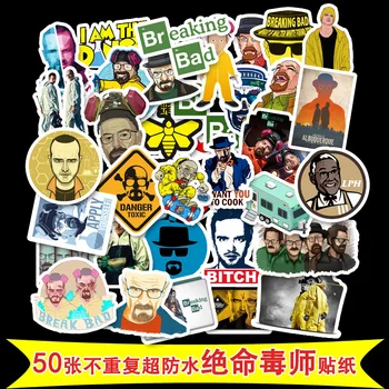 

50Pcs Stickers Scrapbooking Custom Stickers American TV Series Deadly Poison Master Sticker Cool Motorcycle He Sticker TZ056